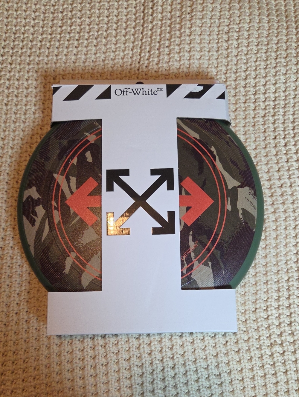 OFF-WHITE Virgil Abloh Camo Green Sport Frisbee Professional Flying Disc New
